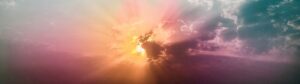 sun hidden behind clouds